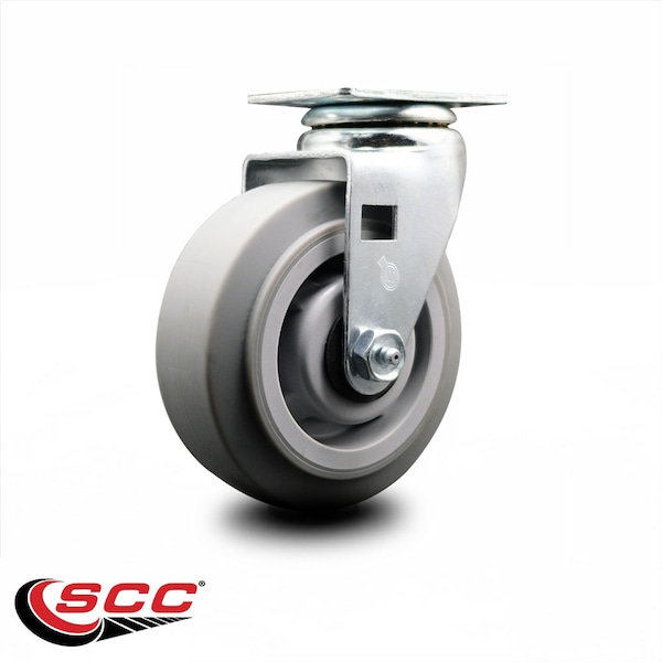 5 Inch Thermoplastic Rubber Wheel Swivel Caster with Ball Bearing SCC